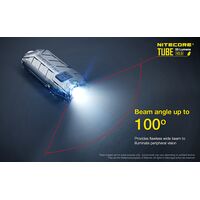 ΦΑΚΟΣ LED NITECORE TUBE, BLACK, V2.0, 55lumens