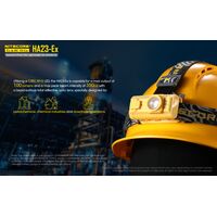 ΦΑΚΟΣ LED NITECORE HEADLAMP HA23-EX, Explosion proof