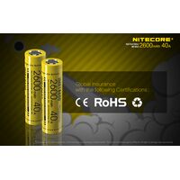 ΜΠΑΤΑΡΙΑ NITECORE IMR18650 2600mah 40A FlatTop