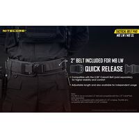 ΖΩΝΗ NITECORE Tactical belt pad, Lightweight, Black, XL