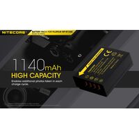 ΜΠΑΤΑΡΙΑ NITECORE for Fujifilm NP-W126S, 7.2V , 1140mAh, 8.4Wh