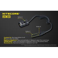 ΔΙΑΚΟΠΤΗΣ ΜΕ ΣΠΙΡΑΛ, NITECORE, RSW2D, for MH12GTS,P12GTS,MH25GTS,P22R