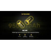 ΜΠΑΤΑΡΙΑ NITECORE RCR123A / 950mAh (τιμή τεμαχίου)