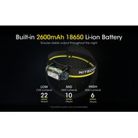ΦΑΚΟΣ LED NITECORE HEADLAMP NU40, 1000Lm