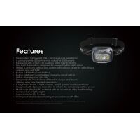 ΦΑΚΟΣ LED NITECORE HEADLAMP NU21, Black