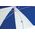 Ομπρέλα Παραλίας 2m 180gsm 8 Ακτίνες 4mm Μπλε/Λευκή 12024