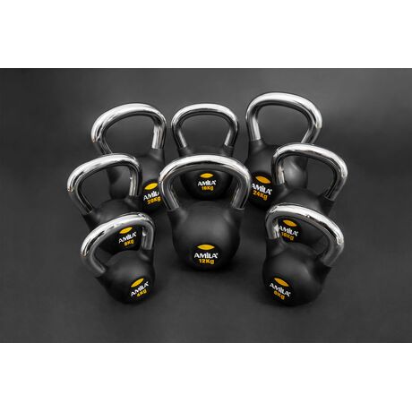 AMILA Kettlebell Rubber Cover Cr Handle 12Kg 44497