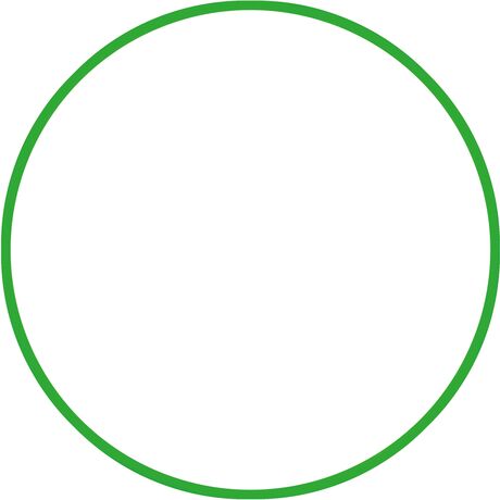Χούλα-Χουπ 70cm - Φ19mm - 175gr, Πράσινο 48059
