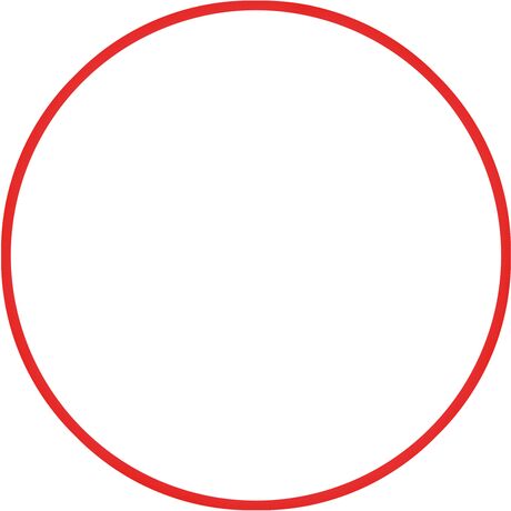 Χούλα-Χουπ 76cm - Φ18mm - 185gr, Κόκκινο 48162