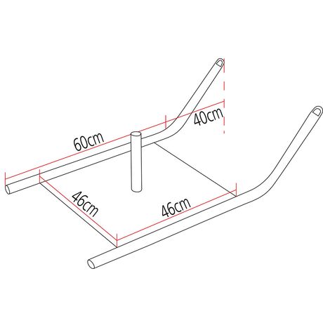 Έλκηθρο έλξης με ζώνη (πτυσσόμενο) 48555