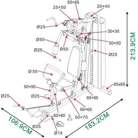 Πολυόργανο Γυμναστικής AMILA HG1200 91204 Πολυόργανο Γυμναστικής AMILA HG1200 91204
