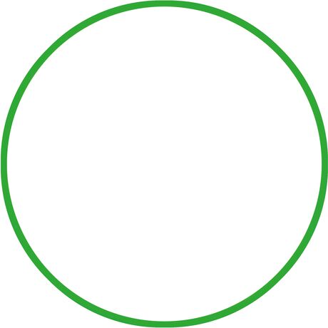 Χούλα-Χουπ HQ 60cm - Φ19mm - 230gr, Πράσινο 98800