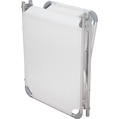 Ξαπλώστρα Τρίσπαστη Παραλίας ESCAPE Άσπρη/Γκρι 15562 Ξαπλώστρα Τρίσπαστη Παραλίας ESCAPE Άσπρη/Γκρι 15562