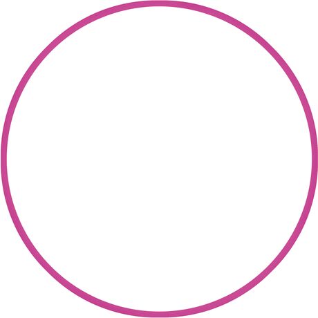 Χούλα-Χουπ HQ 70cm - Φ19mm - 280gr, Φούξια 98807