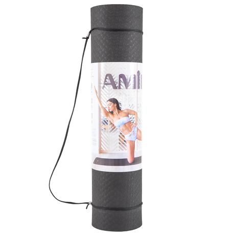 Στρώμα Yoga 8mm TPE Μαύρο/Γκρι 81772