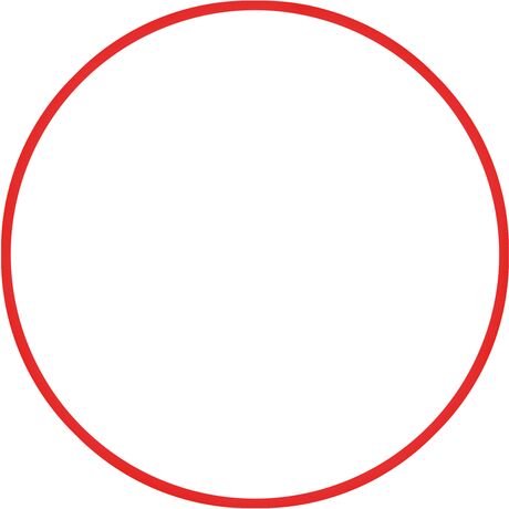 Χούλα-Χουπ 60cm - Φ18mm - 155gr, Κόκκινο 48168