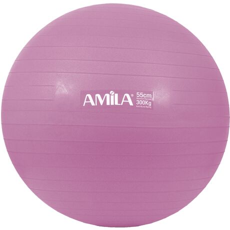 Μπάλα Γυμναστικής AMILA GYMBALL 55cm Ροζ Bulk 48438