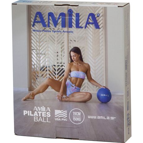 Μπάλα Γυμναστικής AMILA Pilates Ball 19cm Μαύρη 95802