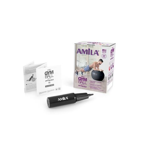 Μπάλα Γυμναστικής AMILA GYMBALL 55cm Μαύρη 95826 Μπάλα Γυμναστικής AMILA GYMBALL 55cm Μαύρη 95826