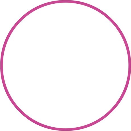 Χούλα-Χουπ HQ 60cm - Φ19mm - 230gr, Φούξια 98801