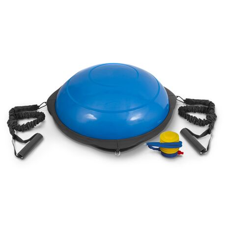 AMILA Balance Ball με Ξύλινη Βάση Μπλε 63cm 48192