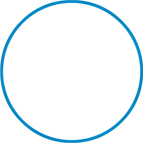 Χούλα-Χουπ HQ 60cm - Φ19mm - 230gr, Μπλε 98805