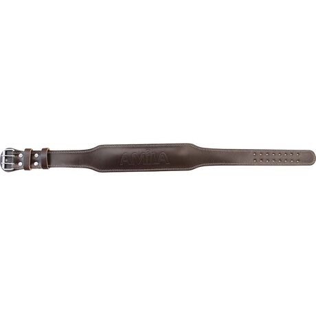 Ζώνη Άρσης Βαρών AMILA Δερμάτινη Καφέ A Quality M 94902