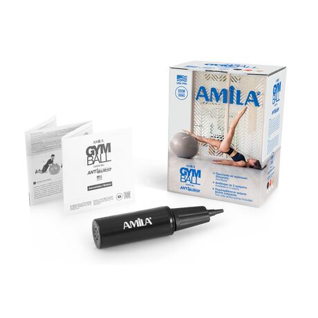 Μπάλα Γυμναστικής AMILA GYMBALL 65cm Μαύρη 95845