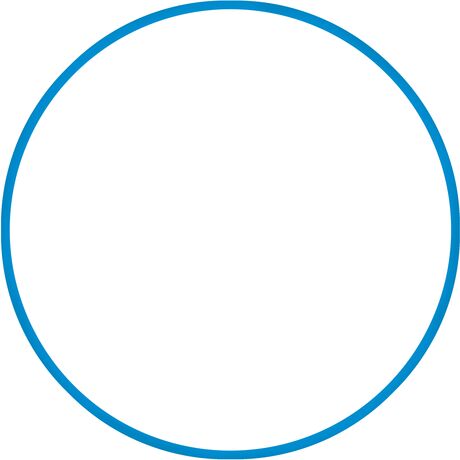 Χούλα Χουπ HQ 80cm - Φ19mm - 330gr, Μπλε 98818