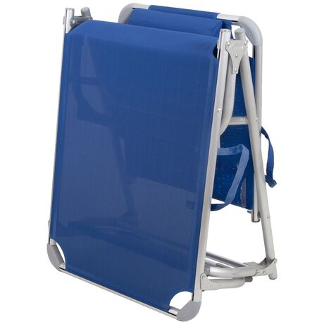 Ξαπλώστρα Τρίσπαστη Παραλίας ESCAPE Μπλε 15565