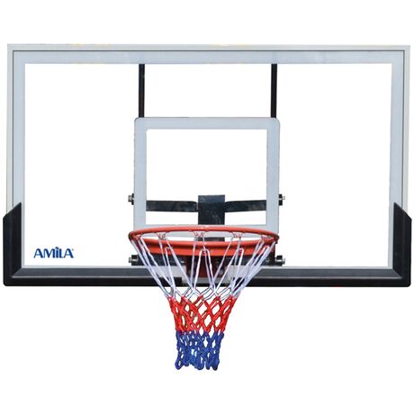 Μπασκέτα Deluxe με Βάση 230-307cm Tempered Glass 8mm 49220