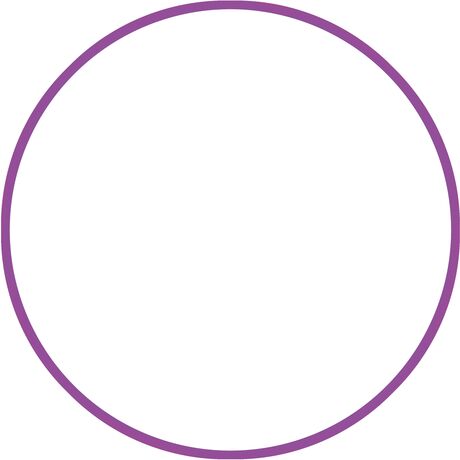 Χούλα-Χουπ HQ 60cm - Φ19mm - 230gr, Μωβ 98804 Χούλα-Χουπ HQ 60cm - Φ19mm - 230gr, Μωβ 98804
