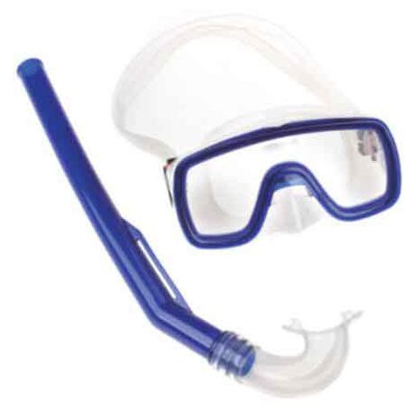 fortis ΣΕΤ ΜΑΣΚΑ & ΑΝΑΠΝΕΥΣΤΗΡΑΣ ΠΑΙΔΙΚΟ PVC ΜΠΛΕ