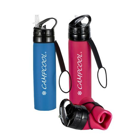 CAMPCOOL ΜΠΟΥΚΑΛΙ  ΣΙΛΙΚΟΝΗΣ 600 ml ΕΥΚΑΜΠΤΟ- ΔΙΑΦΟΡΑ ΧΡΩΜΑΤΑ