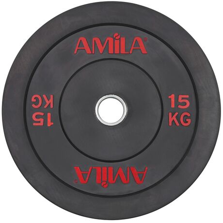 Δίσκος AMILA Black R Bumper 50mm 15Kg 84608