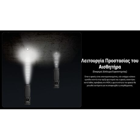 ΦΑΚΟΣ LED NITECORE EDC23 UHI LED, 2500Lumens, Strobe Ready