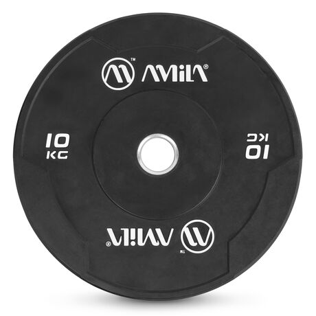 Δίσκος AMILA Black W Bumper Slim 50mm 10Kg 84842