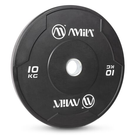 Δίσκος AMILA Black W Bumper Slim 50mm 10Kg 84842