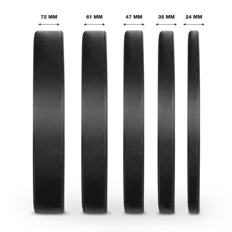 Δίσκος AMILA Black W Bumper Slim 50mm 10Kg 84842