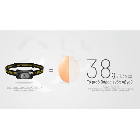 ΦΑΚΟΣ LED NITECORE HEADLAMP HA11 με ιμάντα
