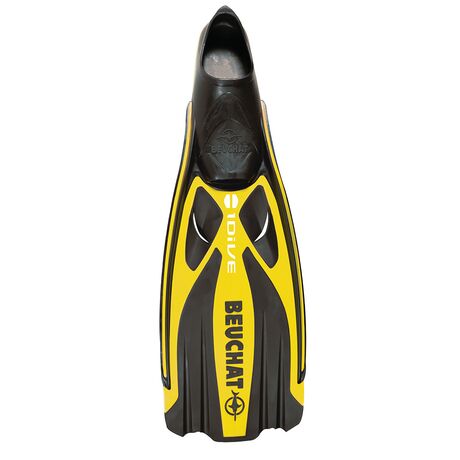 BEUCHAT 1DIVE RED/YELLOW/BLUE  FOOT FIN 38/39
