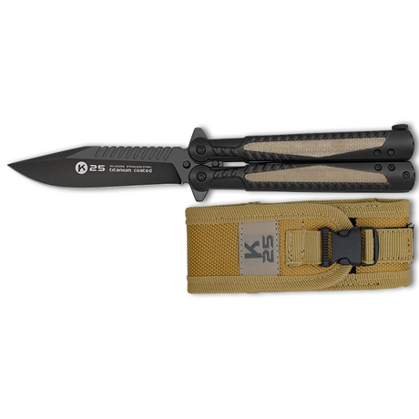 ΣΟΥΓΙΑΣ K25, BT, mikarta insertion balisong, 02258