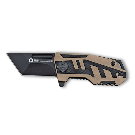 ΣΟΥΓΙΑΣ K25, G10 black-coyote tactical penknife, 25005