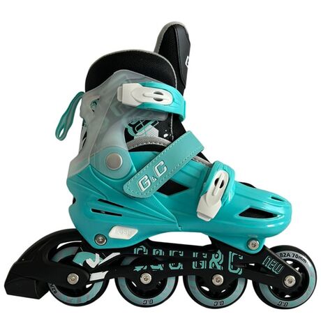 Αυξομειούμενα Roller GC BW125 ΣΕΤ 4 ΣΕ 1 INLINE SKATES  Μπλε/Μαύρο - Large(39-42)