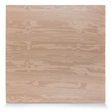 Δάπεδο Προστασίας Puzzle EVA 100x100x2,5 cm – Ξύλο / Μαύρο 36653