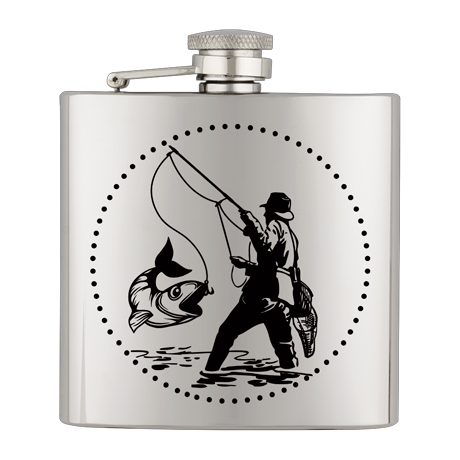 ΥΔΡΟΔΟΧΕΙΟ - ΦΛΑΣΚΙ Barbaric stainless hip flask. 6 Oz-ΨΑΡΑΣ, 40122GR290