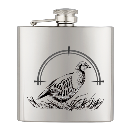 ΥΔΡΟΔΟΧΕΙΟ - ΦΛΑΣΚΙ Barbaric stainless hip flask. 6 Oz-ΠΕΡΔΙΚΑ, 40122GR4225