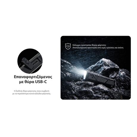 ΦΑΚΟΣ LED NITECORE EDC17, 3 Sources Light