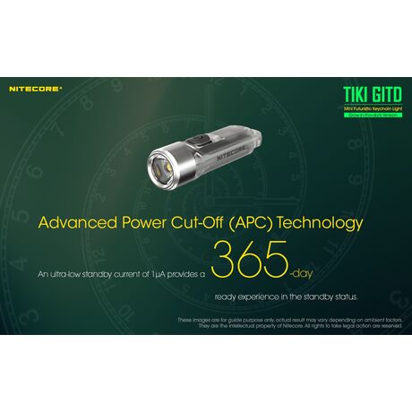 ΦΑΚΟΣ LED NITECORE TIKI GITD, Glow-In-The-Dark, USB-C, 300 lumens