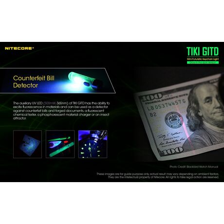 ΦΑΚΟΣ LED NITECORE TIKI GITD, Glow-In-The-Dark, USB-C, 300 lumens